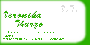 veronika thurzo business card