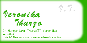 veronika thurzo business card